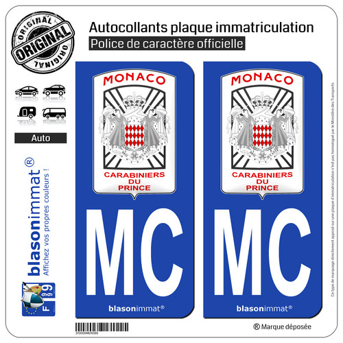 Stickers autocollant plaque - 2,