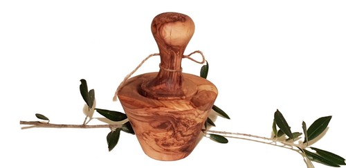 Mortier conique naturel cm - mortier,