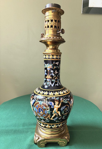 Grande lampe pétrole - lampe, à