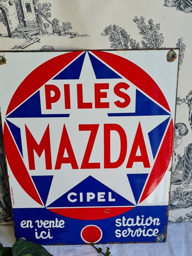 Ancienne plaque emaillee - plaque,