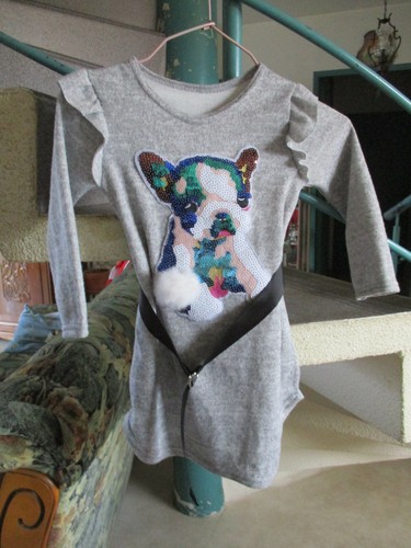 Robe gris clair taille 2ans - robe,