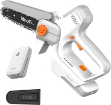 Mini Tronçonneuse À Batterie 20V, Scie À Branches 15 Cm Avec Batterie 10 000 Mah