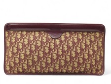 VINTAGE SAC A MAIN POCHETTE CHRISTIAN DIOR TOILE JACQUARD OBLIQUE CLUTCH 1050€