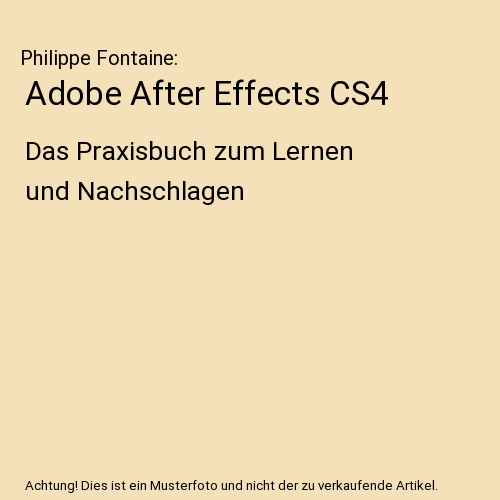Adobe after effects cs4 das - after,