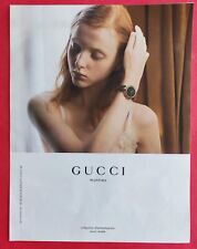 PUBLICITE DE PRESSE Montre GUCCI et Lunette Soleil CHLOE