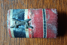 Barrette rappel KVK FRONT DE L'EST OST Médaille Allemande WWII ORIGINAL bar