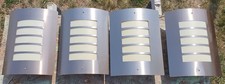 4 luminaires extérieurs effet PVC et bronze
