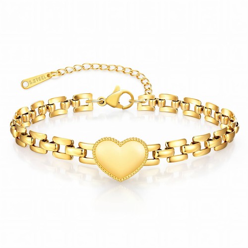 Glozzo bracelet cœur - cœur, acier