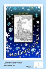 CP ANv 59451 CARTE POSTALE VOEUX BLEU 59 JEUMONT