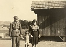 PHOTO FOTO PORTRAIT ALLEMAND ALLEMANDE WH LUFT LANDSER NO CASQUE 1944 WWII WW2