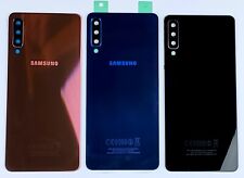 Vitre arrière cache batterie avec lentille + adhésif Samsung Galaxy A7 2018 A750