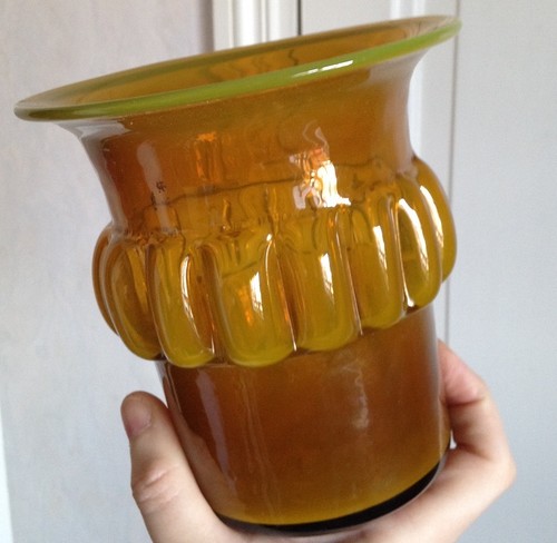 Vase verre contemporain