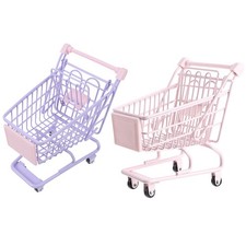  2 Pcs Charette Courses Jouet De Caddie Pour Enfants Mini Chariot