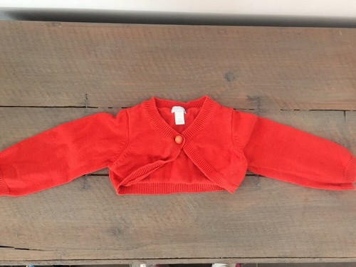 Gilet court orange manches