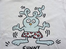 Keith Haring, T-shirt copyright d'époque « Funny Bunny » 1988