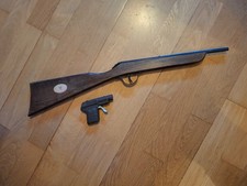 Jouet ancien pistolet à bouchons + carabine à fléchettes - vintage années 50 /60