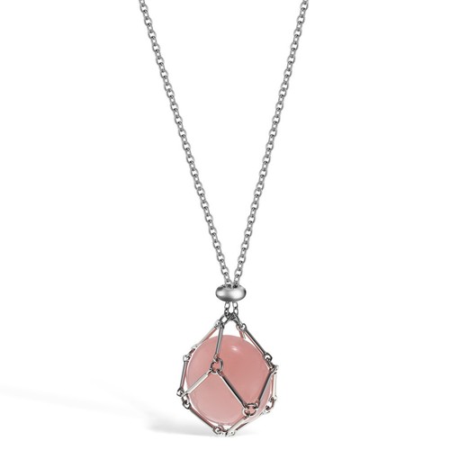 Fashionable pink metal - pink, crystal