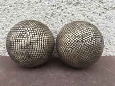 2 anciennes boules de pétanque en laiton / Déco / Sport