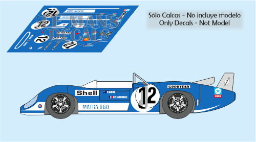 Autocollants matra ms660c - ms660c, le