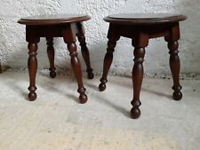 Tabourets DUDOUYT  pieds quilles side coffee table bout de canapé  années 40 