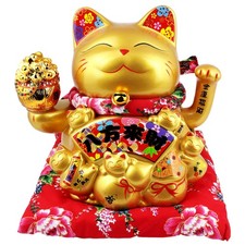 Chat chanceux signe porte