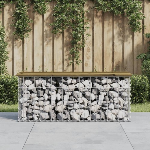Banc jardin design gabion - design,
