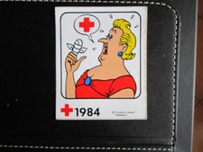 Autocollant sticker CROIX ROUGE BELGE TINTIN la castafiore