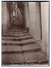 Algérie, Alger (الجزائر ), Rue de Tombouctou. Casba d'Alger  vintage citrat
