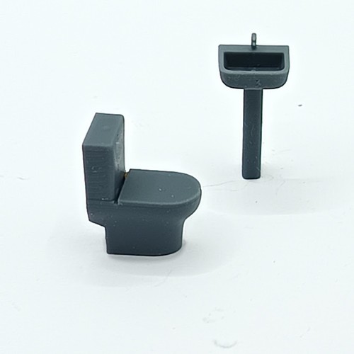 Diorama espace toilettes - diorama, –
