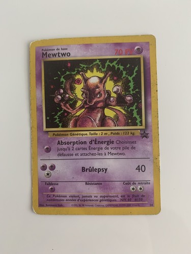 Carte pokémon mewtwo black - pokémon,