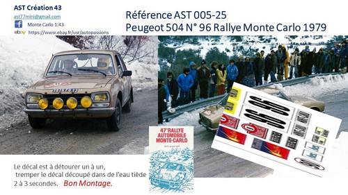 New decal peugeot - new, 504