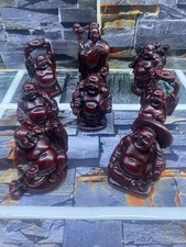 Lot de 8 Bouddhas rieurs