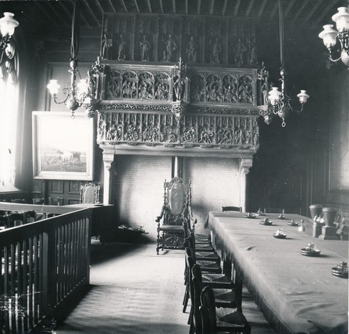 Courtrai 1900 cheminée - c.,