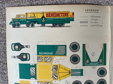 Rare : Maquette carton Bénédictine à monter - Jouet vintage