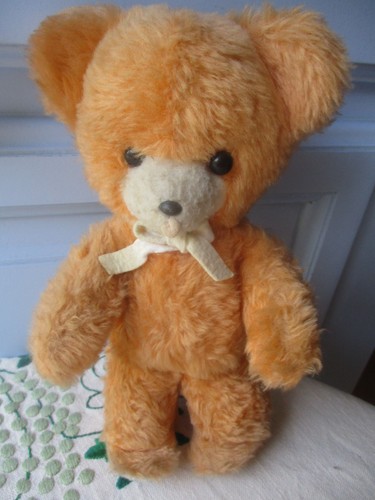 Doudou peluche ours vintage - peluche,
