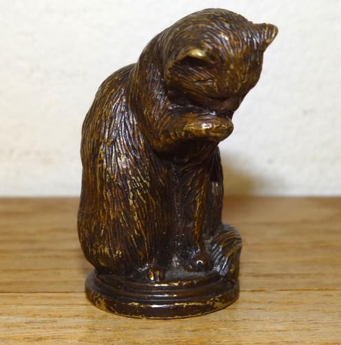 Joli petit chat bronze à - petit,