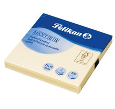 Bloc 100 Post It pelikan 75x75mm Étiquettes Adhésives Papier Memo Notes École