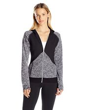 ASICS Womens Morgan Fullzip Graphite/Black Size 2XL 
