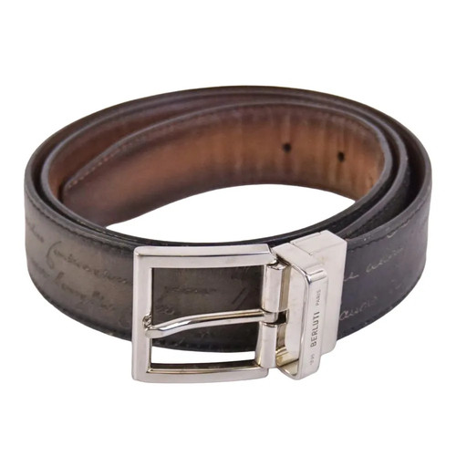 Berluti leather belt - berluti, buckle