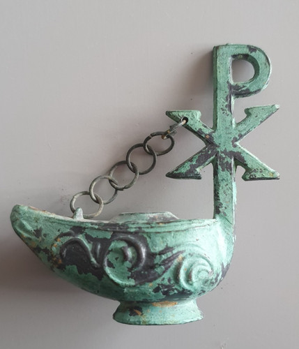 Ancienne lampe huile en - lampe,