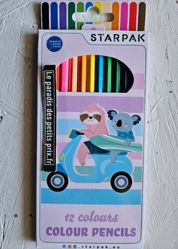 Crayons couleurs 12 - couleurs,