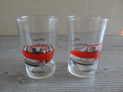 Lot verres à moutarde - à,