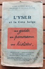 1920 WW1 L'YSER ET LA CÔTE BELGE MICHELIN GUIDE DES CHAMPS DE BATAILLE 1914 1918