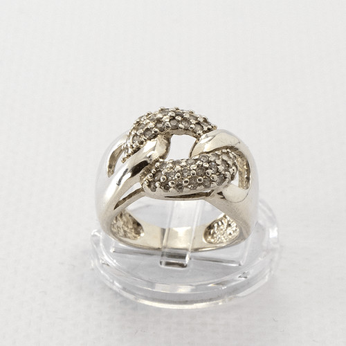 Bague cocktail argent - bague,