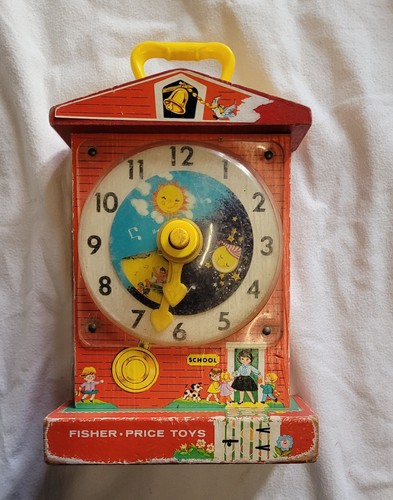 Ancien jouet horloge - jouet,