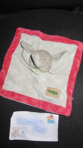 Doudou plat éléphant jungle - éléphant,