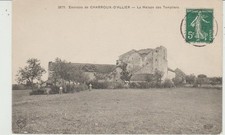 CPA CHARROUX-D'ALLIER (03) LA MAISON DES TEMPLIERS  - ANIMEE