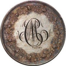 T8932 Magnifique MÃ©daille Mariage Montagny SUPERBE Argent -> Faire offre