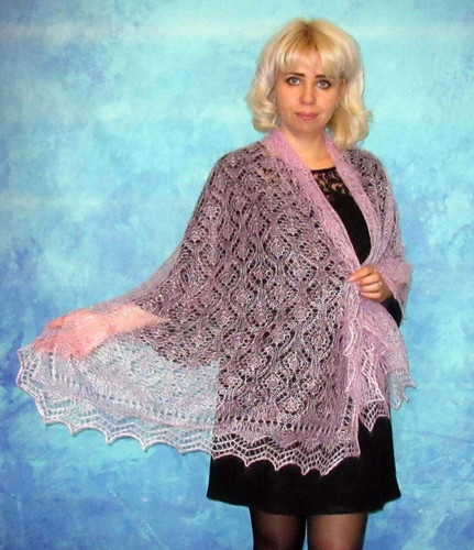 Foulard rose lilas châle - foulard, rose-lilas,