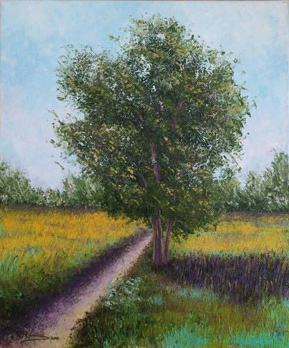 Tableau huile sur - , toile